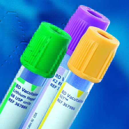 Tube Blood Collection BD Vacutainer® Venous Blood Collection Tube Plasma Tube Lithium Heparin Additive 13 X 75 mm 4 mL Green BD Hemogard™ Closure Plastic Tube (100/BX 10BX/CS) by BD  ID 367884